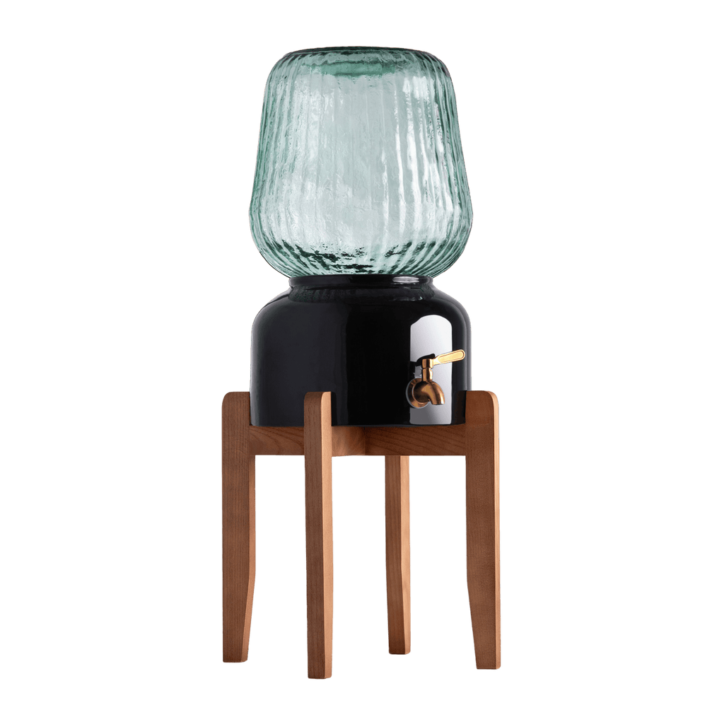 Arte Casa Ceramic Water Dispenser: Ebony Black