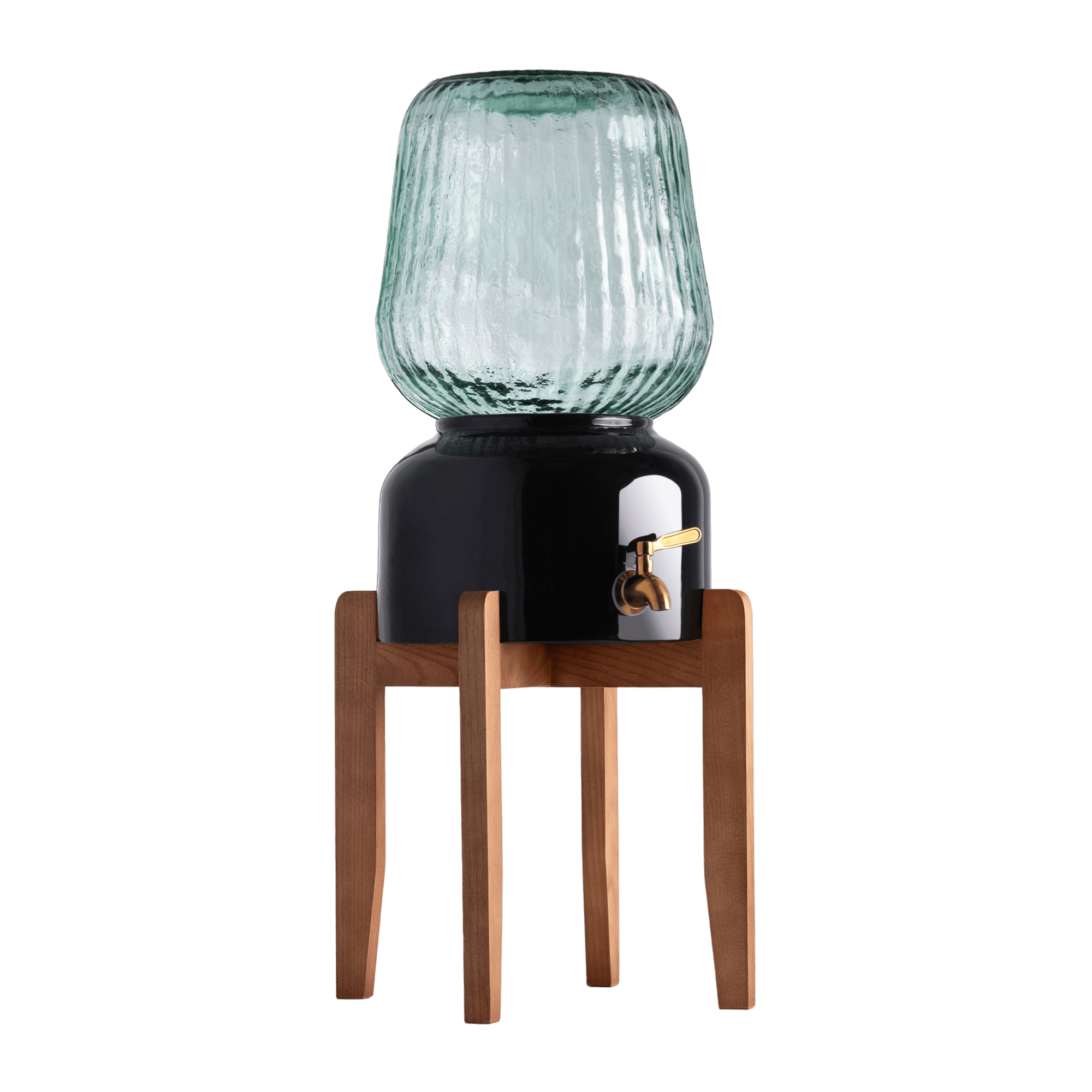 Arte Casa Ceramic Water Dispenser: Ebony Black