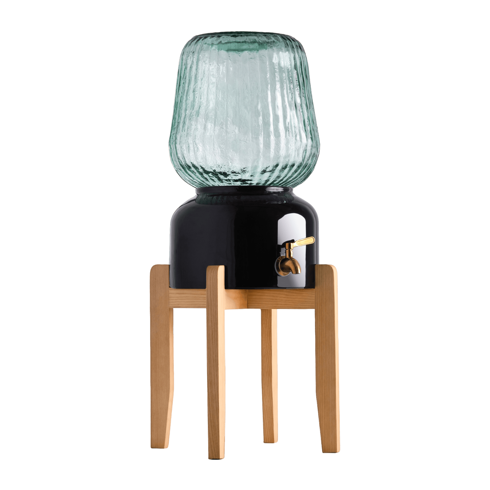 Arte Casa Ceramic Water Dispenser: Ebony Black