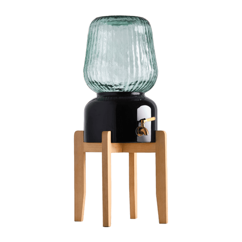 Arte Casa Ceramic Water Dispenser: Ebony Black