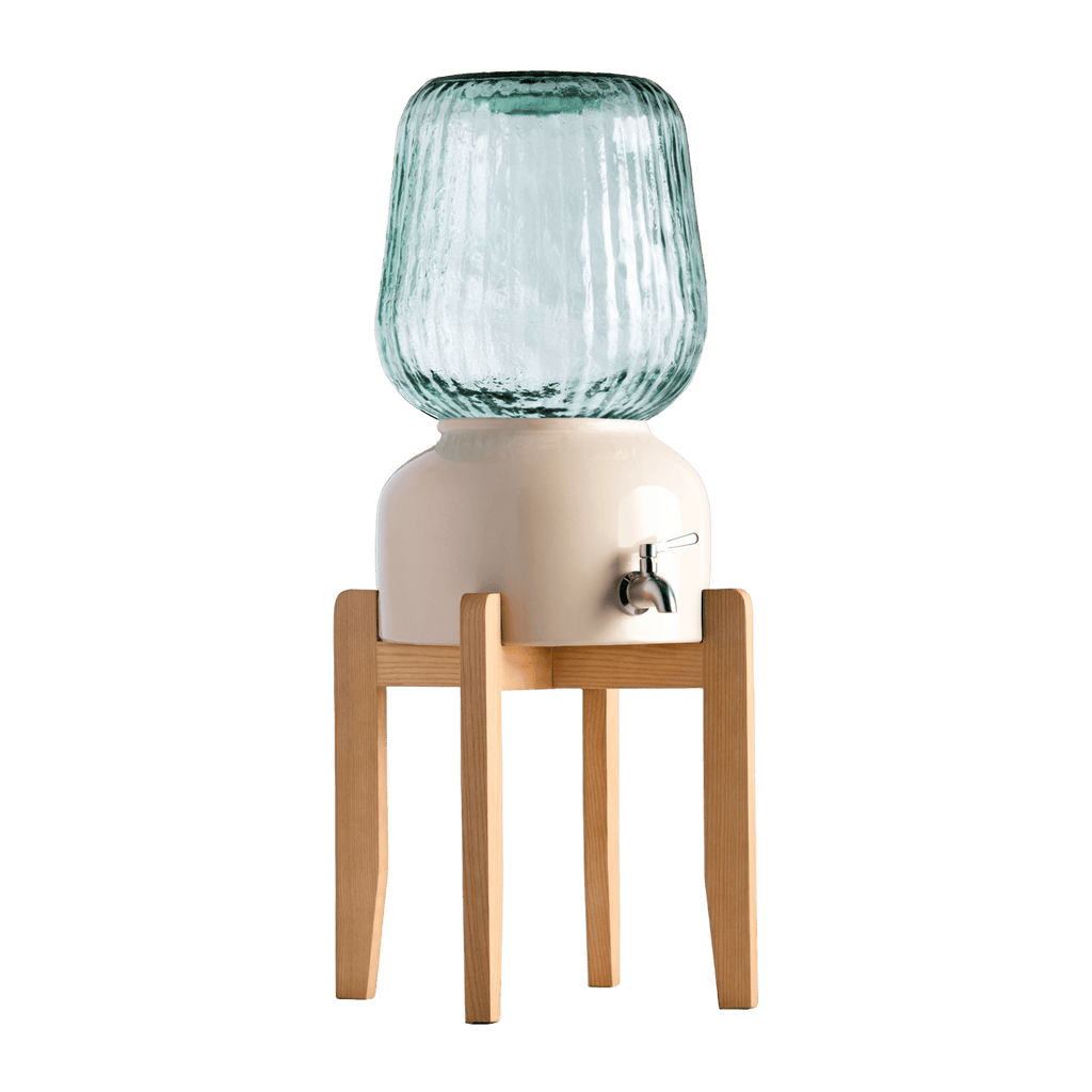 Arte Casa Ceramic Water Dispenser: Ivory Stone