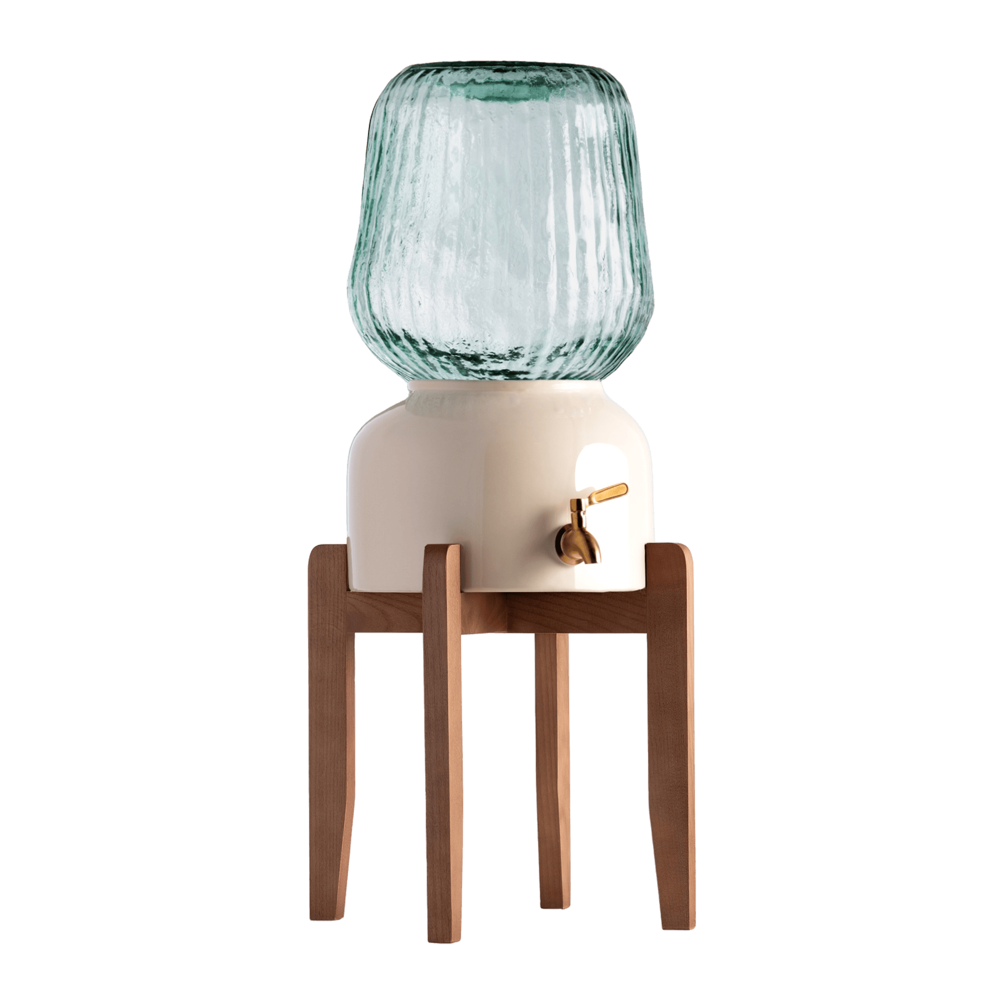 Arte Casa Ceramic Water Dispenser: Ivory Stone