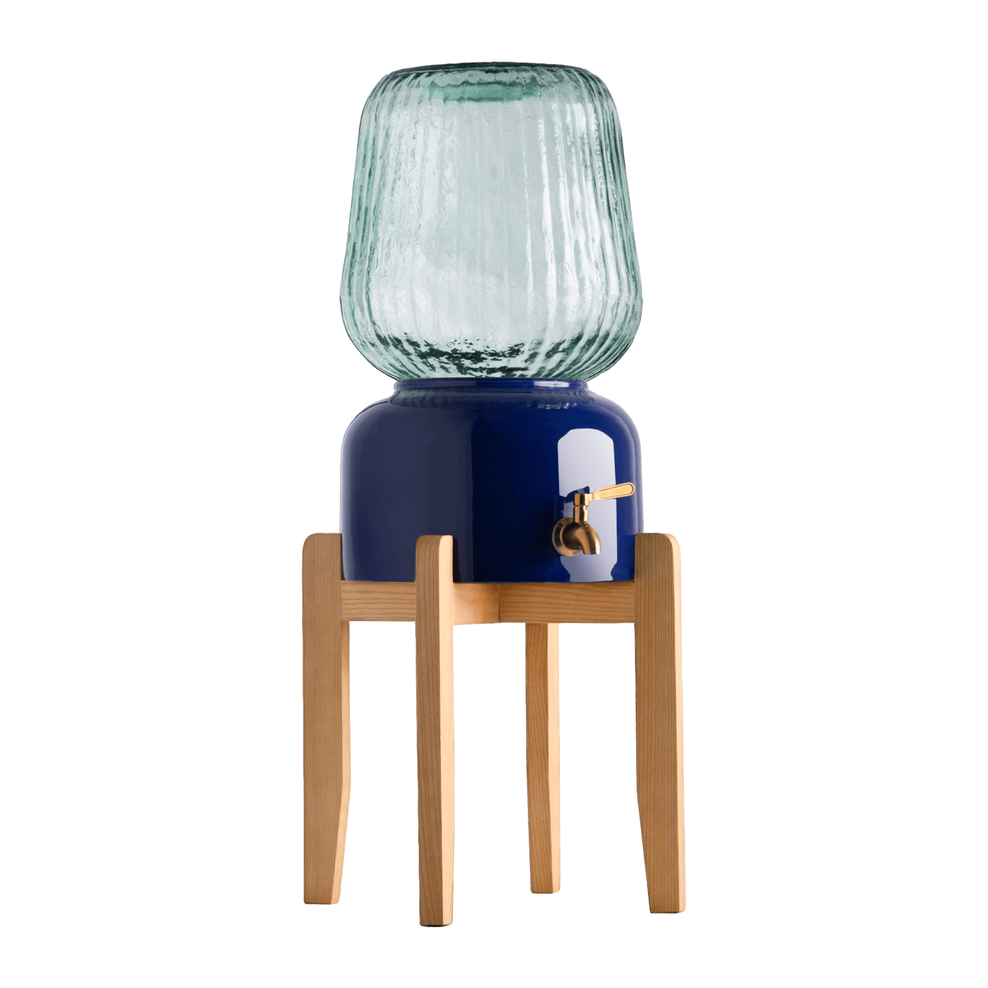 Arte Casa Ceramic Water Dispenser: Midnight Blue