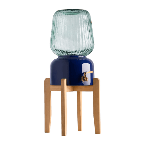 Arte Casa Ceramic Water Dispenser: Midnight Blue
