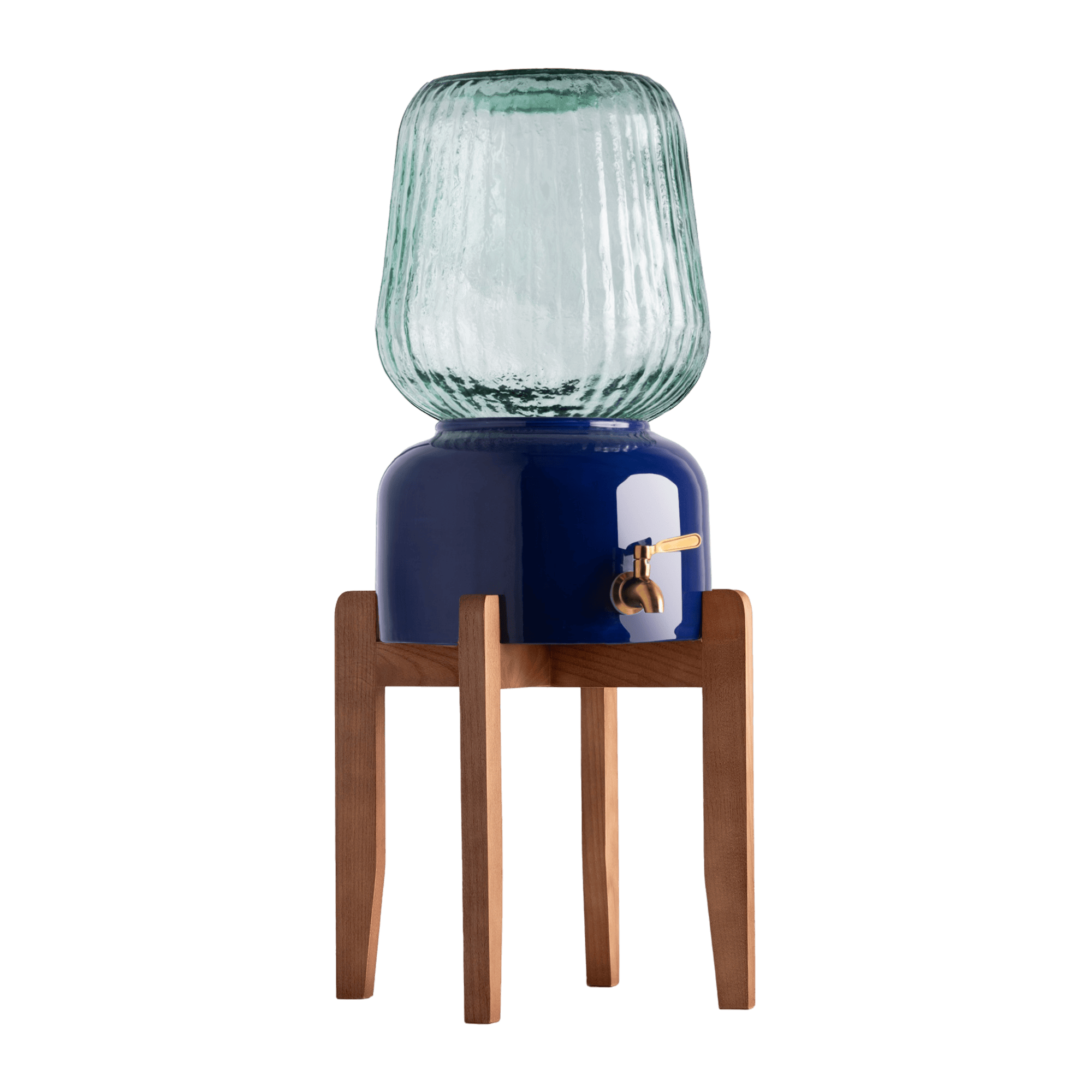 Arte Casa Ceramic Water Dispenser: Midnight Blue