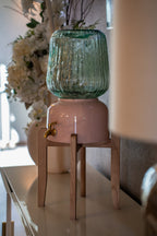 Arte Casa Ceramic Water Dispenser: Rose Clay