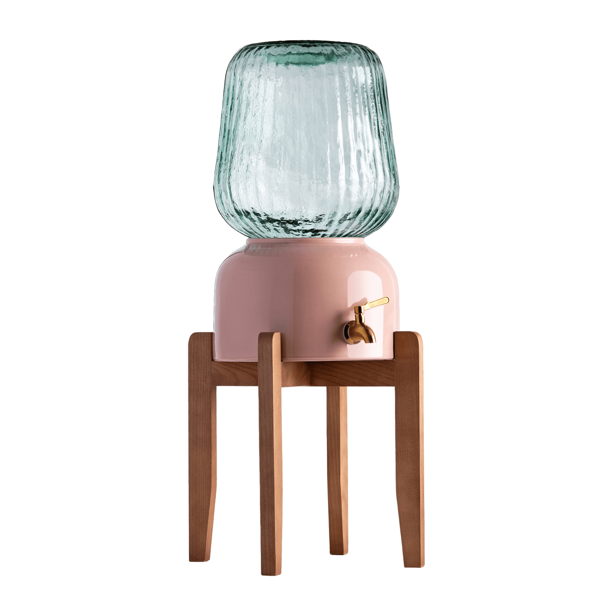 Arte Casa Ceramic Water Dispenser: Rose Clay