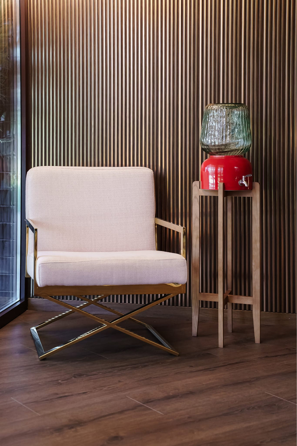 Arte Casa Ceramic Water Dispenser: Terracotta Red