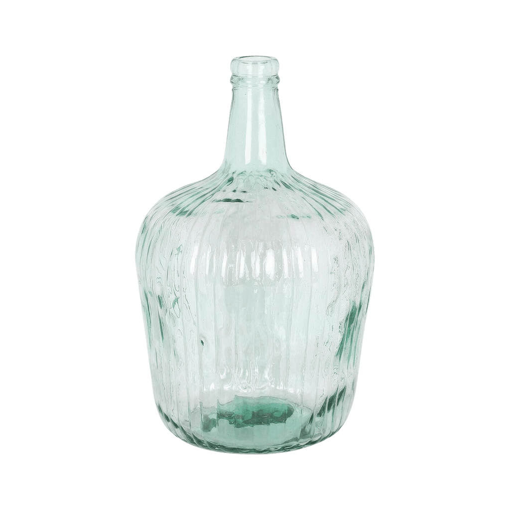 Ribbed Glass Dispenser Bottle