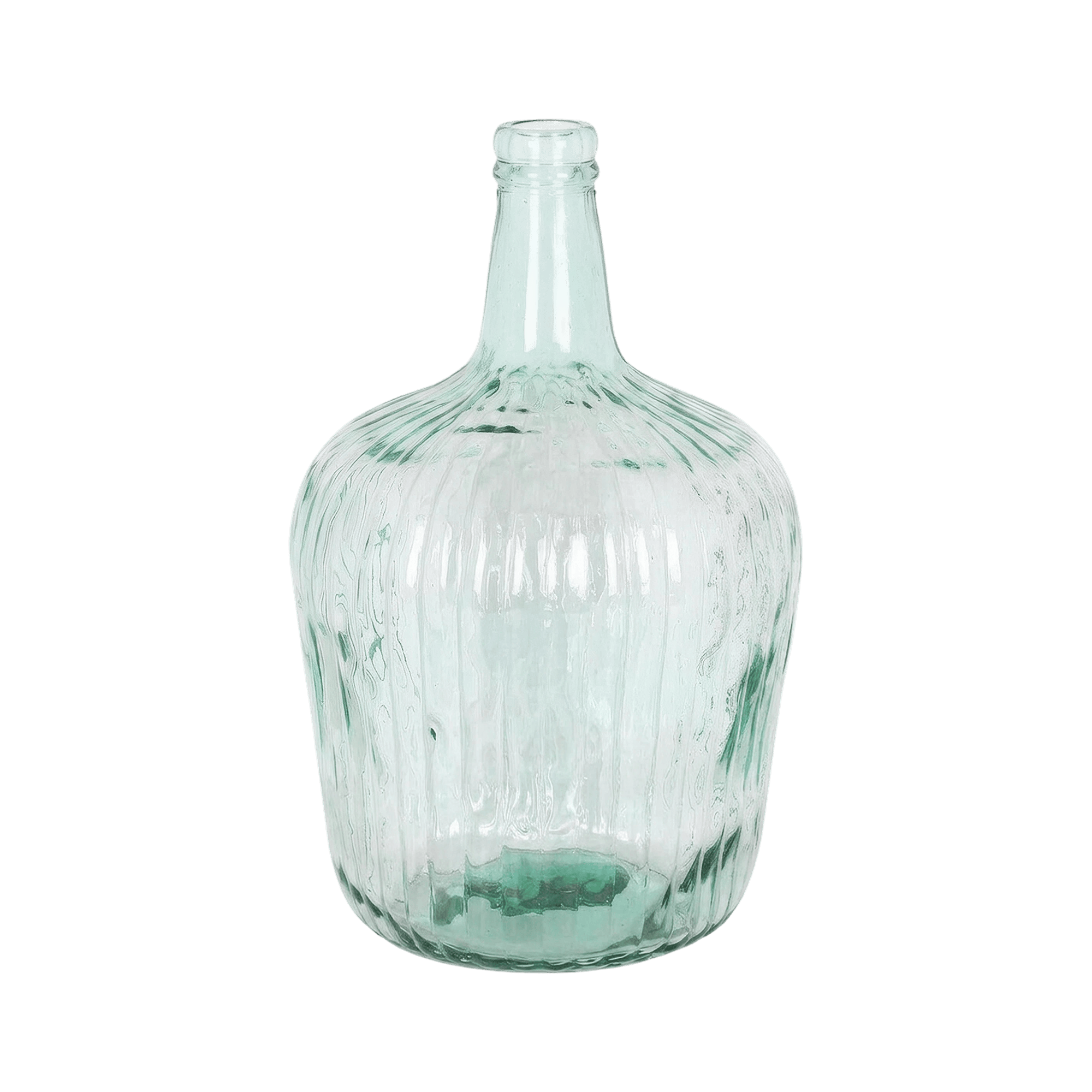 Ribbed Glass Dispenser Bottle